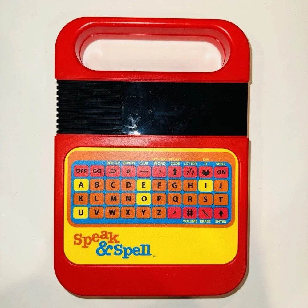 Speak & Spell Electronic Learning Toy Red Basic Fun 09624 Tested Works Retro